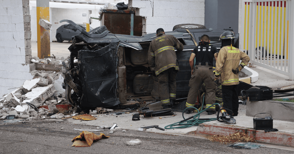Un fuerte accidente se registró en el norte de Hermosillo