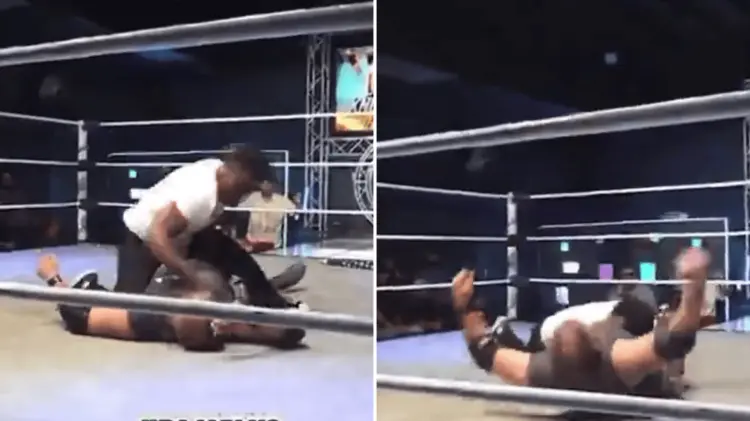Otros luchadores tuvieron que intervenir. (Foto: Especial / EXPRESO)