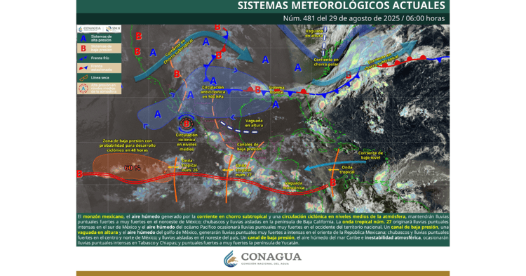Se pronostican lluvias puntuales y muy fuertes para Sonora