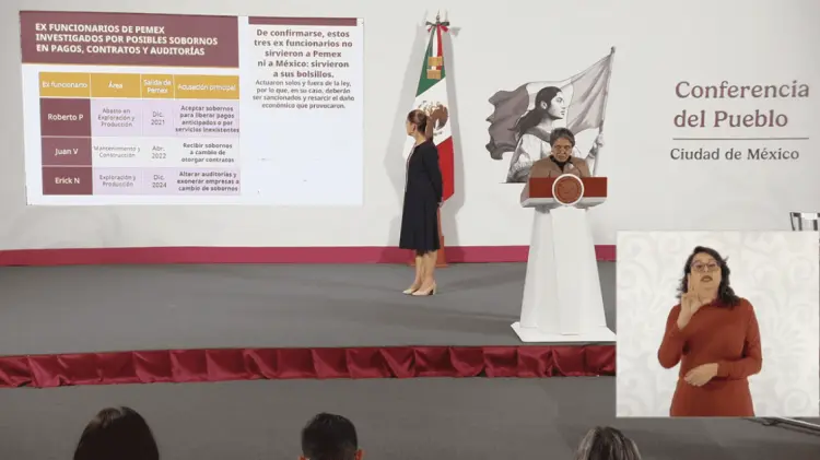 Raquel Buenrostro, secretaria Anticorrupción y Buen Gobierno dijo que colaboran con EU