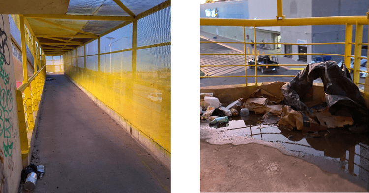 Puente peatonal de Ciudad Obregón no es usado por la ciudadanía