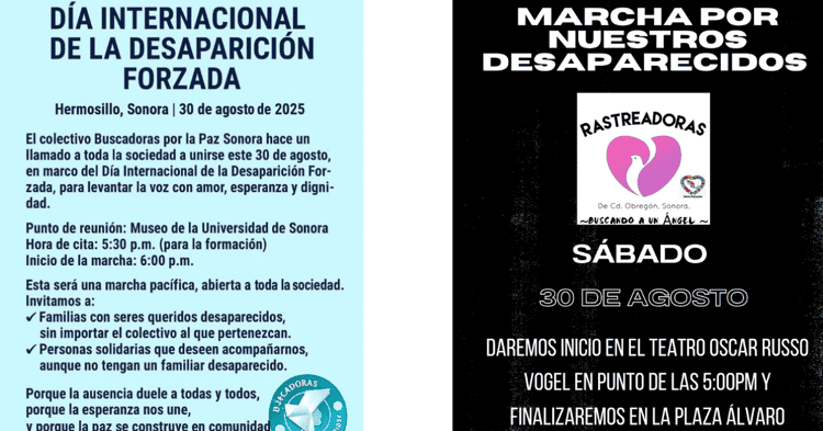 Colectivos que realizan búsqueda de personas invitan a marcha pacífica