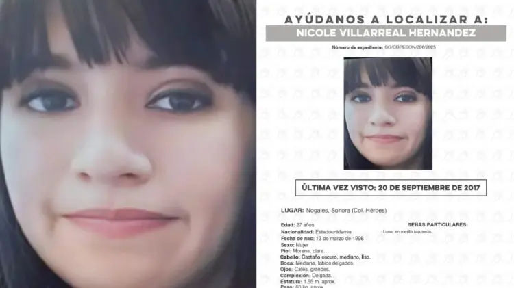 Nicole desapareció en septiembre de 2017. (Foto: Especial / EXPRESO)