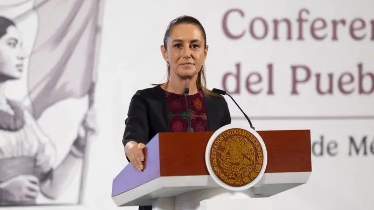 Presidenta Sheinbaum en conferencia de prensa. (Foto: Especial / EXPRESO)