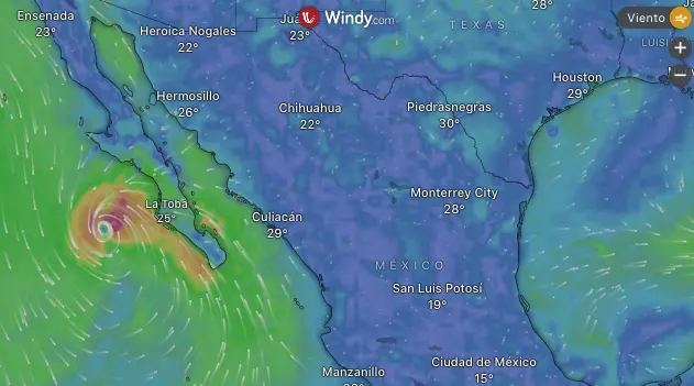 Huracán Lorena categoría 1: lluvias y oleaje en Baja California Sur.