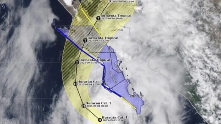 Tormenta tropical Lorena dejará lluvias e inundaciones en Sonora.