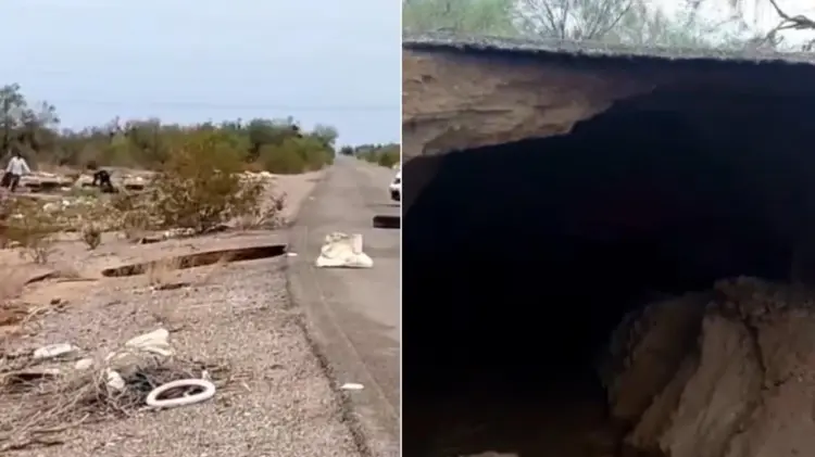 El tráfico fue desviado por autoridades. (Foto: Tomada de redes / EXPRESO)