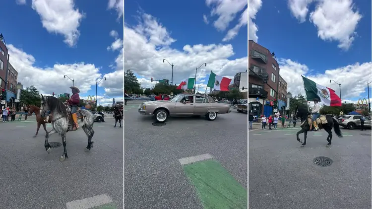 Desfile de Independencia de México en Chicago. (Foto: Tomadas de redes / EXPRESO)