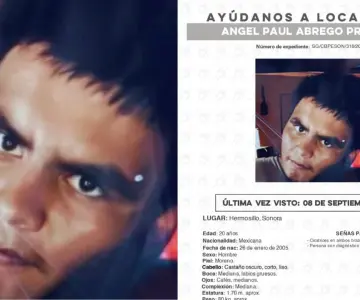 Buscan a Ángel Paul Abrego Preciado, joven desaparecido en Hermosillo