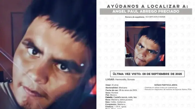Ángel Paul Abrego Preciado desapareció este lunes. (Foto: Especial / EXPRESO)