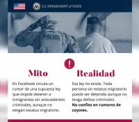 Alerta del Consulado de Estados Unidos sobre información falsa