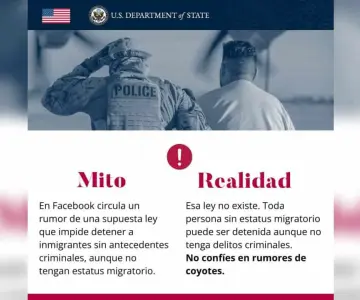 Alerta Consulado de Estados Unidos sobre información falsa