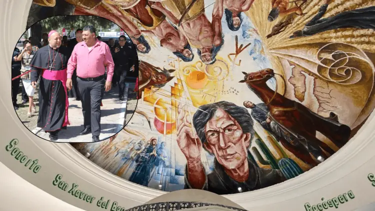 Cerra Luna visitó el mausoleo al Padre Kino. (Foto: Especial/EXPRESO)