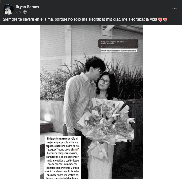 Novio despide a Ana Daniela, víctima mortal de explosión en Iztapalapa