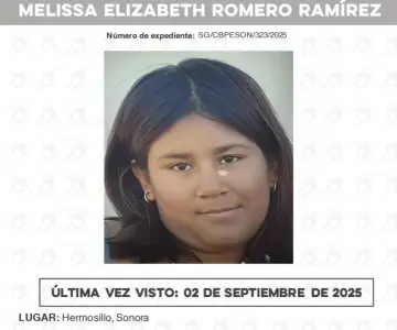 Menor Melissa Elizabeth lleva más de semana desaparecida en Hermosillo