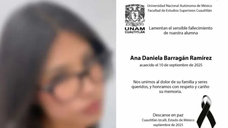 Ana Daniela estudiaba en la FES Cuautitlán. (Foto: Especial / EXPRESO)