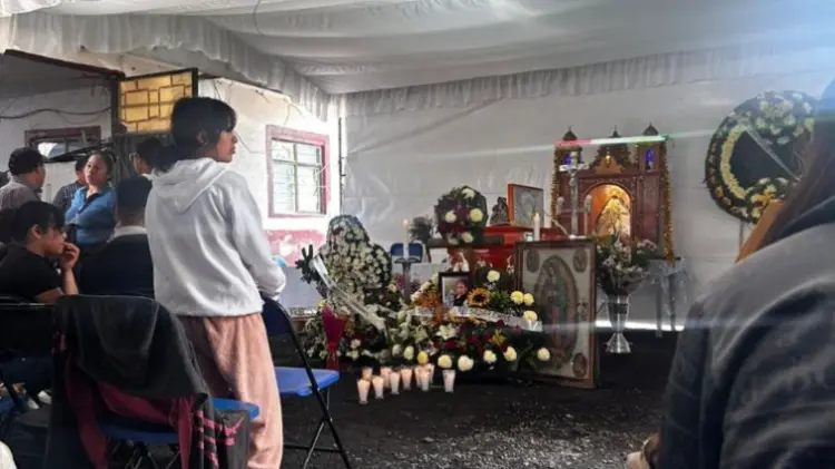 Velorio de Alicia Matías, la abuelita heroína que salvó a su nieta en Iztapalapa.