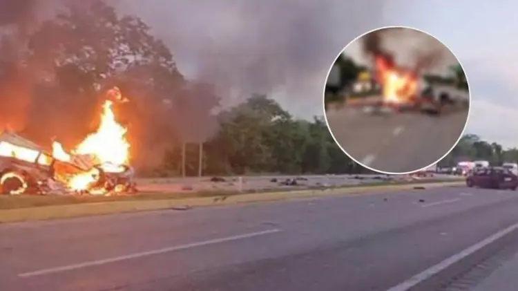 El hecho se registró en el kilómetro 127. (Foto: Especial / EXPRESO)