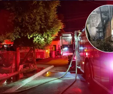 Deja incendio en Empalme a dos menores con quemaduras de primer grado