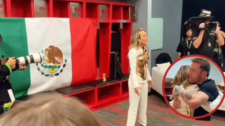 La cantante compartió en Instagram un momento íntimo con el Canelo.