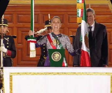 Sheinbaum da primer Grito de Independencia como primera presidenta de México