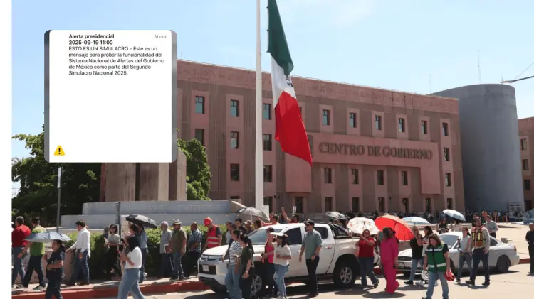 Hermosillo fue parte del Simulacro Nacional 2025. (Foto: José Díaz / EXPRESO)