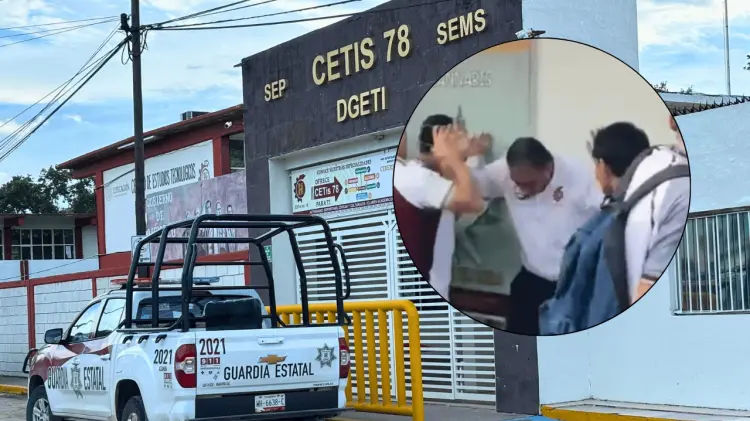 El video de la agresión al director del plantel se viralizó el miércoles. (Foto: Especial/EXPRESO)