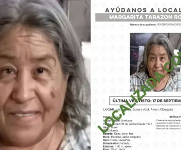 Hallan con vida a Margarita Tarazón en Hermosillo
