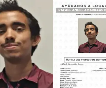 Familia busca al joven Rafael Ángel Amarillas; piden empatía y apoyo