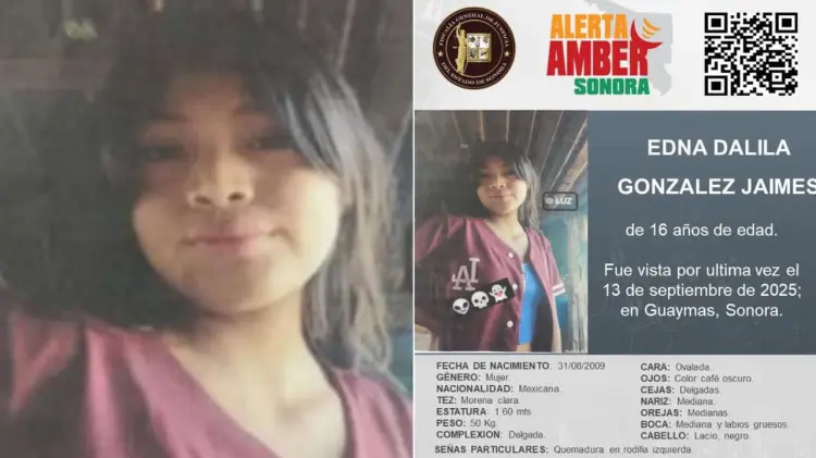 Fiscalía de Sonora activa Alerta Amber. (Foto: Especial / EXPRESO)