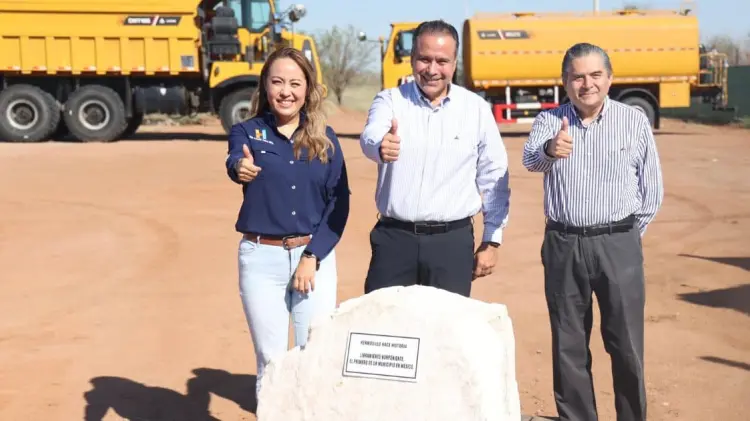 Astiazarán arranca libramiento Norponiente en Hermosillo. (Foto: Jesús Ballesteros / EXPRESO)