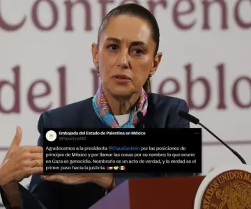 Embajada de Palestina en México agradece posicionamiento de Sheinbaum
