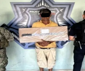 Capturan a sujeto con arma punzocortante en Pueblo Yaqui