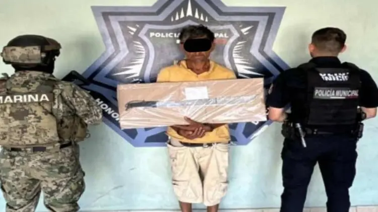 El sujeto fue turnado al Ministerio Público. (Foto: Especial / EXPRESO)