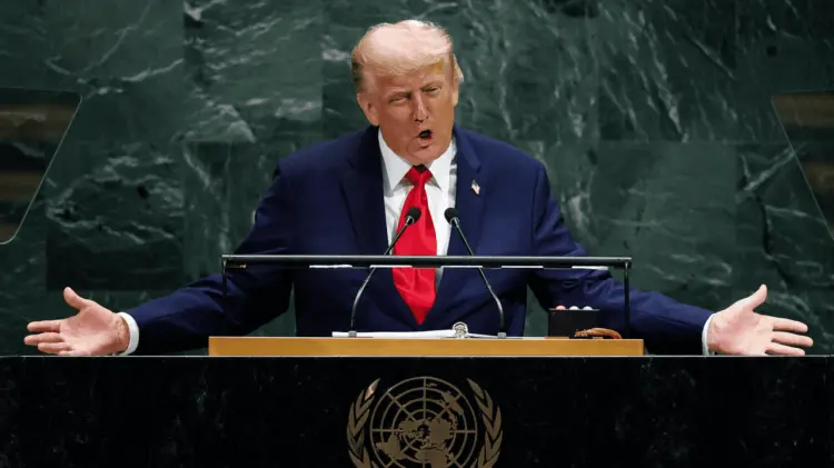 En la Asamblea General de la ONU Trump dio un discurso contra Palestina (Foto: Especial /EXPRESO)