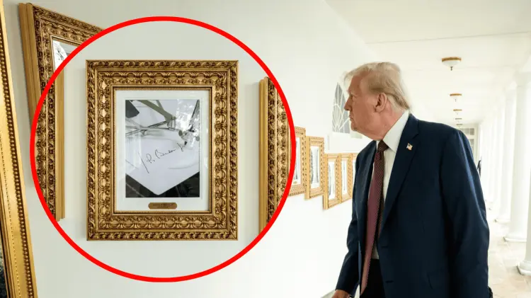 Trump inaugura “Muro de la Fama Presidencial” en la Casa Blanca. (Foto: @WhiteHouse/X)