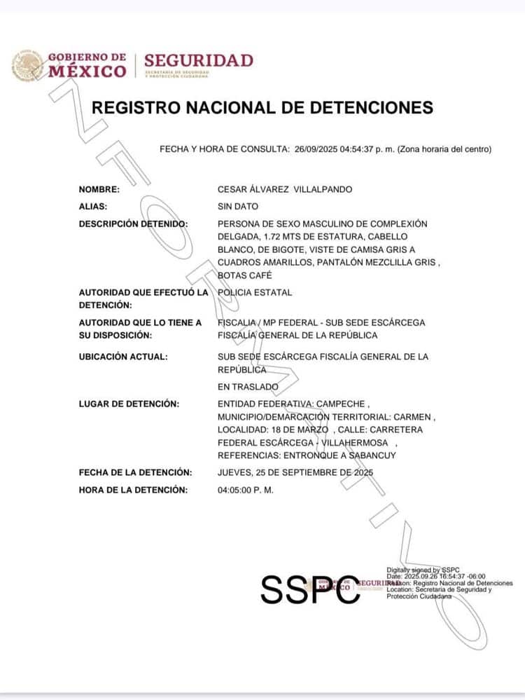 Detienen al padre de Julión Álvarez en portación de armas largas