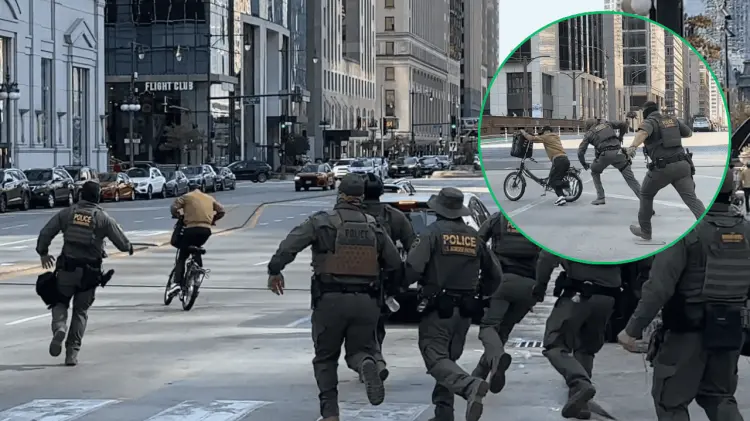 Repartidor se vuelve viral tras escapar de agentes del ICE en Chicago (Foto: Especial /EXPRESO)