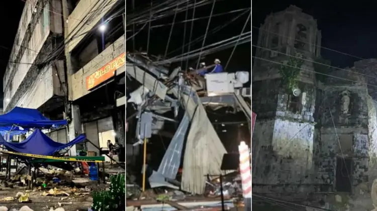 Terremoto de magnitud 6,9 en la escala Richter, en centro de Filipinas. (Foto: Especial / EXPRESO)