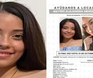 Desaparece Mayrín Alejandra Mendivil Muñoz en Ejido La Victoria, Hermosillo