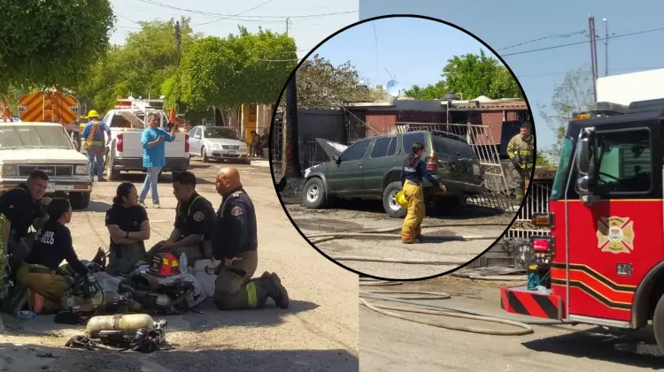 Casa y dos autos incendiados en Los Jardines (Foto: Especial /EXPRESO)