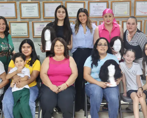 Entrega Fundación Beltrones pelucas oncológicas