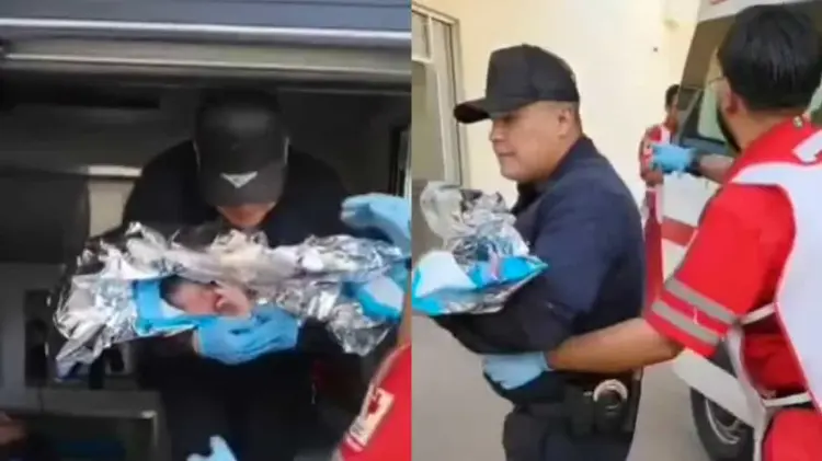 Bebé nace dentro de patrulla en Hermosillo; policías auxiliaron el parto