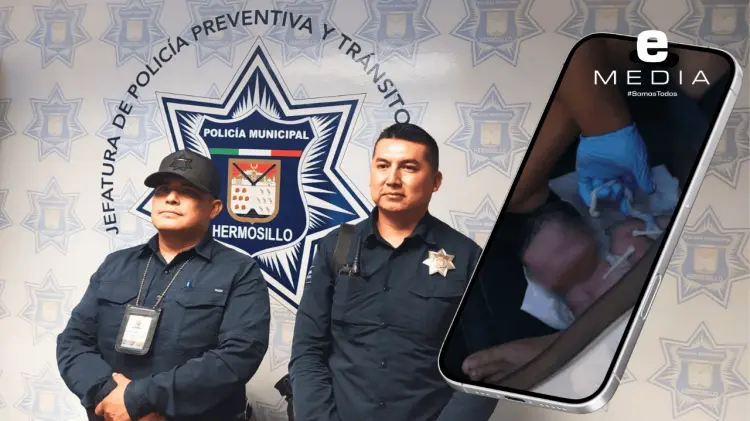 Los agentes Benito Sesma y Manuel Ochoa vivieron el milagro de la vida este viernes. (Foto: EXPRESO)