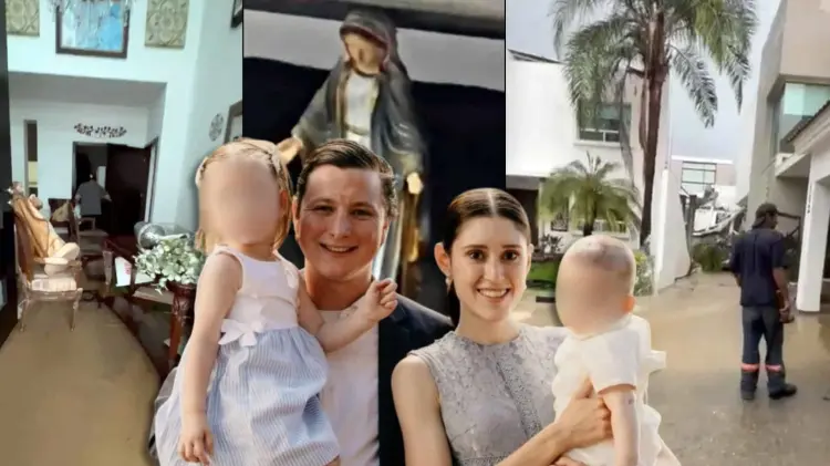 Encontraron al bebé Glafiro Santiago con una figura de la Virgen Inmaculada (Foto: Especial/EXPRESO)