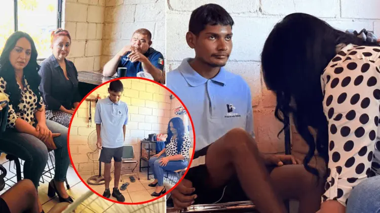 Tadeo Ramírez recibe atención del Cuerpo de Bomberos de Etchojoa (Foto: Especial /EXPRESO)