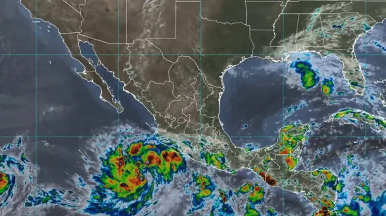 Formación de tormenta tropical Priscilla en el Pacífico. (Foto: Especial / EXPRESO)