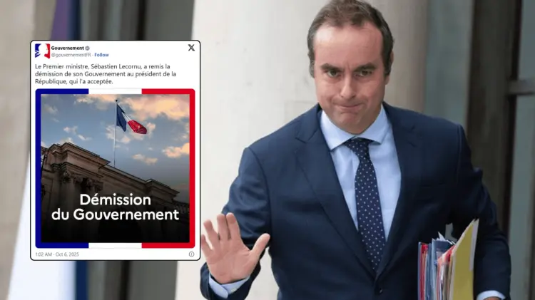 Sébastien Lecornu renunció horas después de anunciar su gabinete. (Foto: Especial)