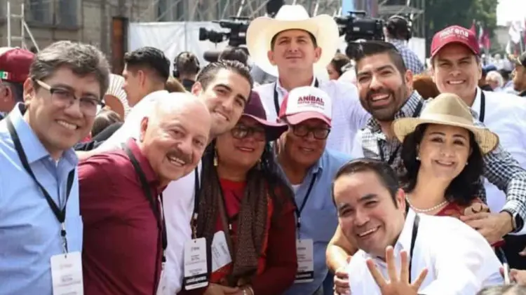 Senador en evento de Sheinbaum en el Zócalo. (Foto: Cortesía / EXPRESO)