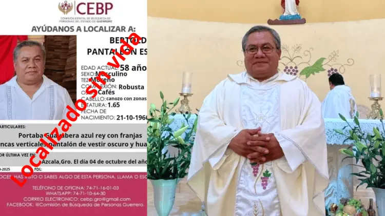 Caen 2 por el homicidio del sacerdote Bertoldo Pantaleón Estrada (Foto: Especial /EXPRESO)